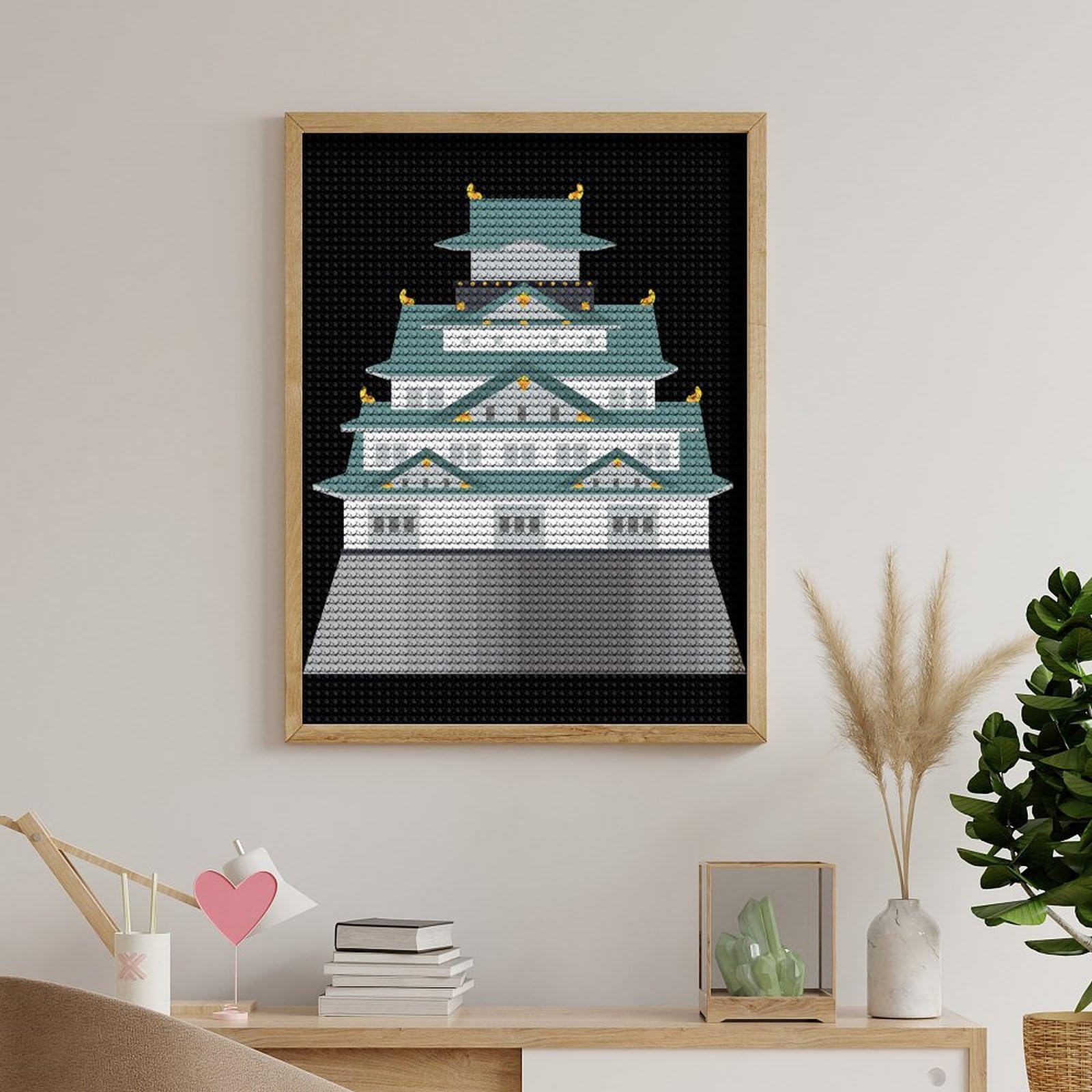 Amazon | 大阪城 ダイヤモンドアートダイヤモンドペインティング全面貼